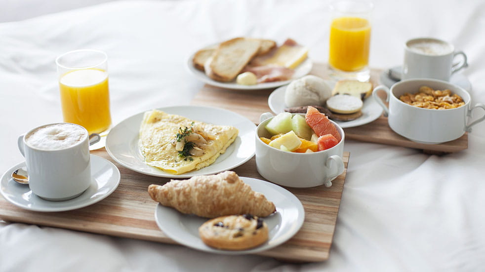 Holidays for heroes; breakfast in bed